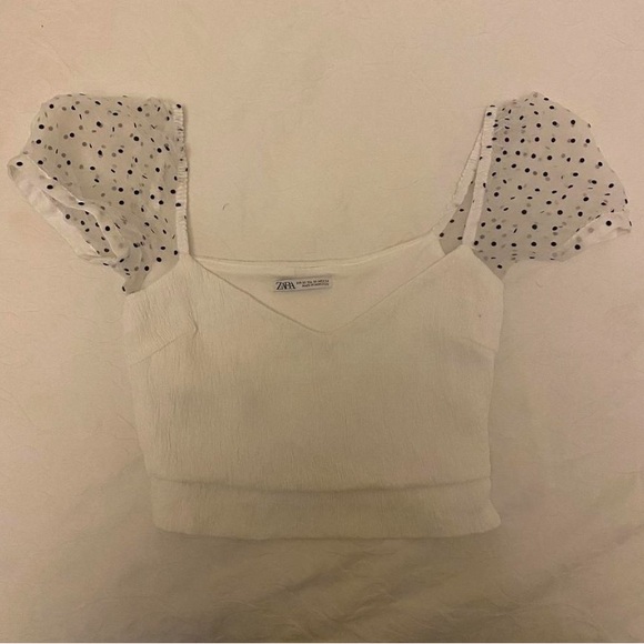 Zara Puff sleeve crop top - Picture 2 of 2